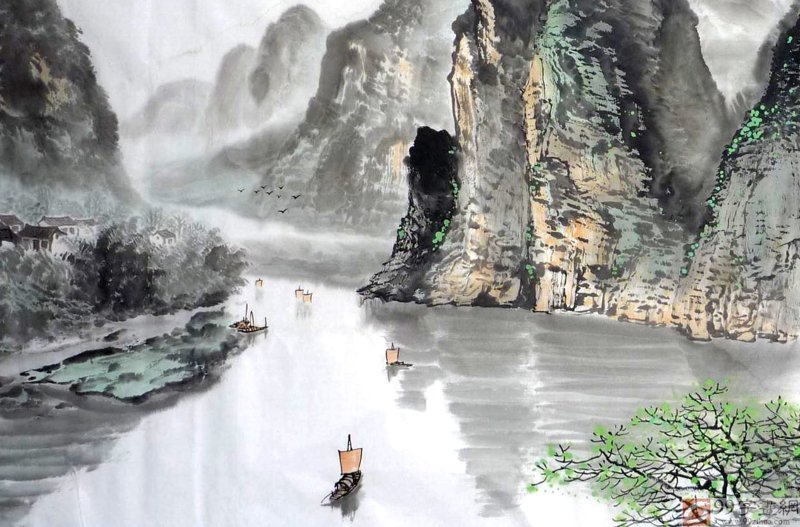 中国山水画作品：传承与创新的双向奔赴
